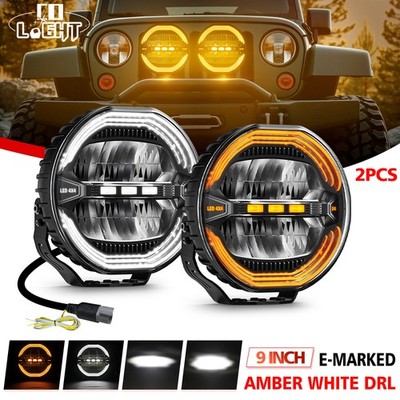 2X LED Arbeitsscheinwerfer Flutlichtstrahler 12V-24V IP68 Auto-Scheinwerfer 4WD
