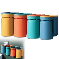 Toothbrush Holder Wall Mounted with Cup,2-in-1 Toothbrush Holders Cups Set,...
