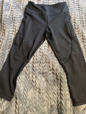 Zyia Active Light n Tight  Crop Leggings Women s 8-10 Black Hi Rise