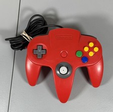 Genuine Nintendo 64 N64 OEM NUS-005 Controller Red- Joystick 8/10 TESTED