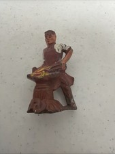 Manoil Barclay Lead Toy Soldier Blacksmith W Forge USA Original Paint
