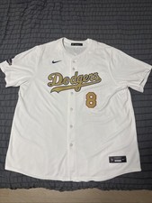 Dodgers Gold Nike Kike Hernandez Jersey 3XL