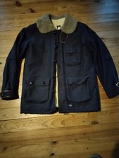 Bleu de Paname Parka Homme Bleu Marine  Laine double comptoir manteau  Taille S