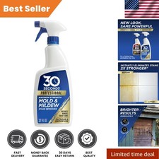 Ready to Use Mold & Mildew Stain Remover - 32 Fl Oz | Scrub-Free Fresh Formula 0.84 per fl oz