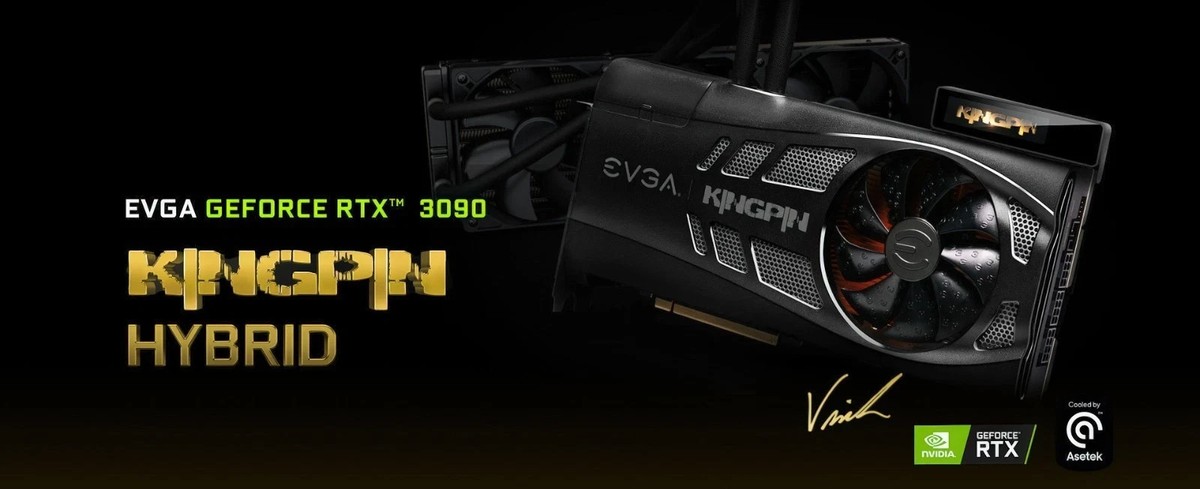 EVGA GeForce RTX 3090 KINGPIN HYBRID 24GB GDDR6X Graphic Card for