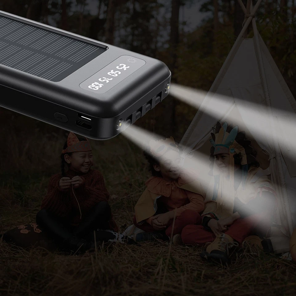 2025 Super 90000000mAh 4 Output Portable Charger Solar Power Bank for Cell Phone - Image 4 of 4