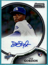 2011 BOWMAN STERLING ROOKIE AUTOGRAPHS DEE GORDON AUTO RC CARD #15. rookie card picture
