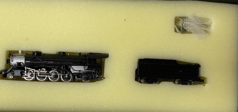 Key Imports N Scale USRA Light Locomotive  With Tender Painted 2-0-2