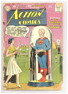Action Comics 256 (FRPR) Superman, Supergirl! Curt Swan 1959 DC Comics h508