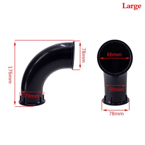 Speaker Curved Guide Tube BASS Subwoofer Inverted Tube Port Auxiliary Open Hole - Photo 15 sur 15