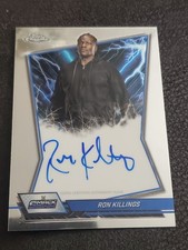 2026 Topps Chrome Wwe Ron Killings Blue Brand Chrome Auto On Card