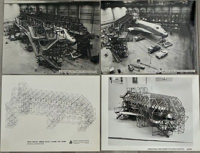 RARE Vintage Space Shuttle Contractor Test Frame Photo LOT Original Kodak 8 X 10