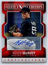 2014 Panini Elite Extra Edition #40 Kevin McAvoy Signature /100 Die Cut Auto