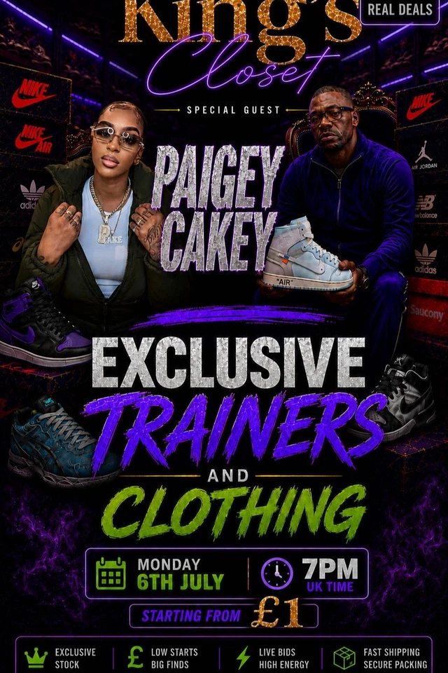 Exclusive Sneakers & clothing with SPECIAL GUEST PAIGEY CAKEY! 🔥✅