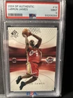 LeBron James 2004 SP Authentic 2nd Year Card PSA 9 Mint