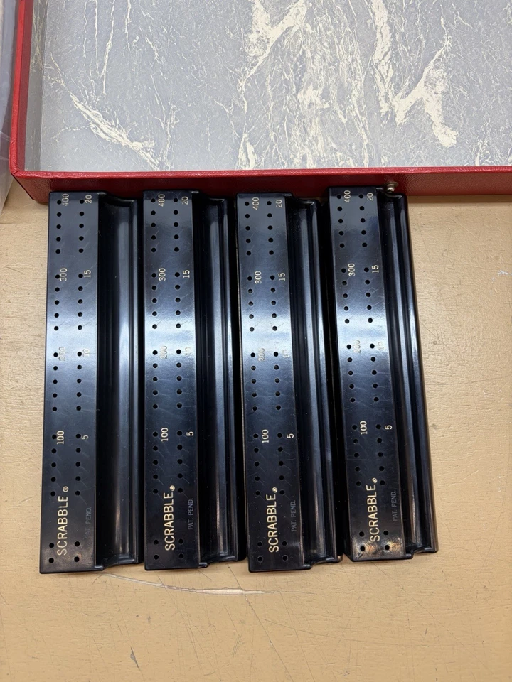 Vintage RARE 1948 First Deluxe Scrabble Board Game Complete 100 Letters - Image 2 of 4