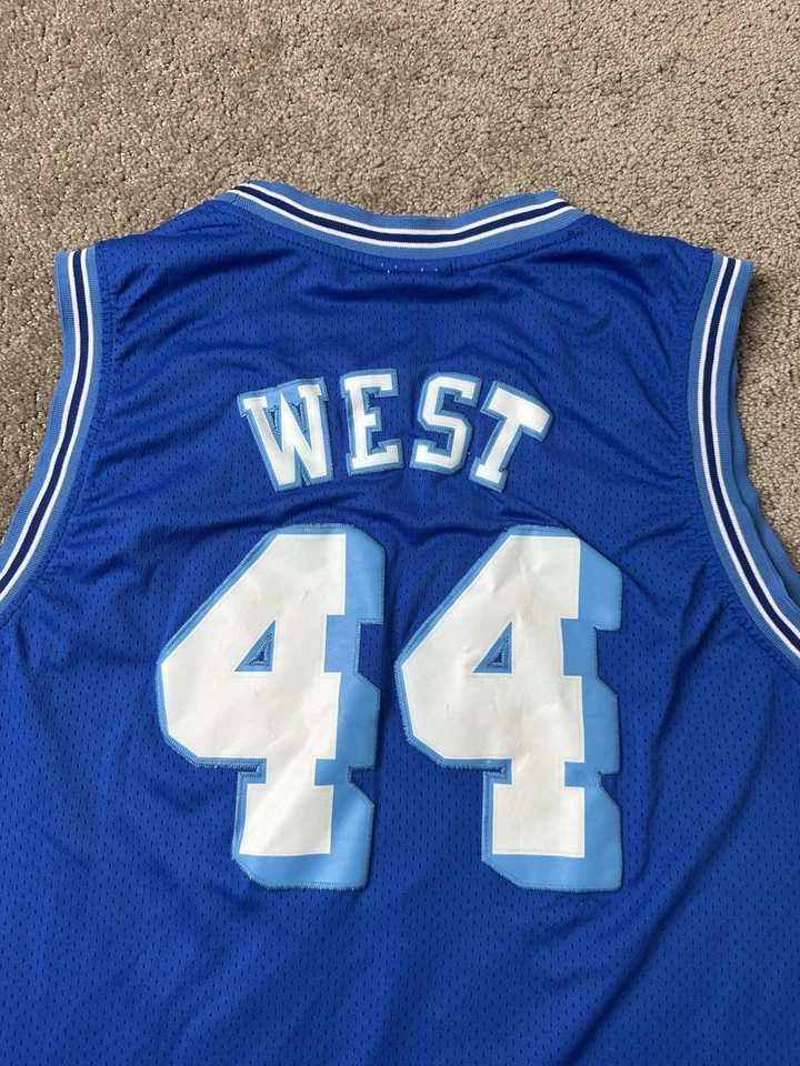 男子球衣 NBA 洛杉矶湖人队 #44 杰里·韦斯特,硬木经典,尺寸 L — 第 4/4 张图片