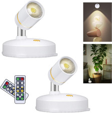Battery Operated Spotlight,Led Cordless Spot Lights Indoor with Remote, Wireless