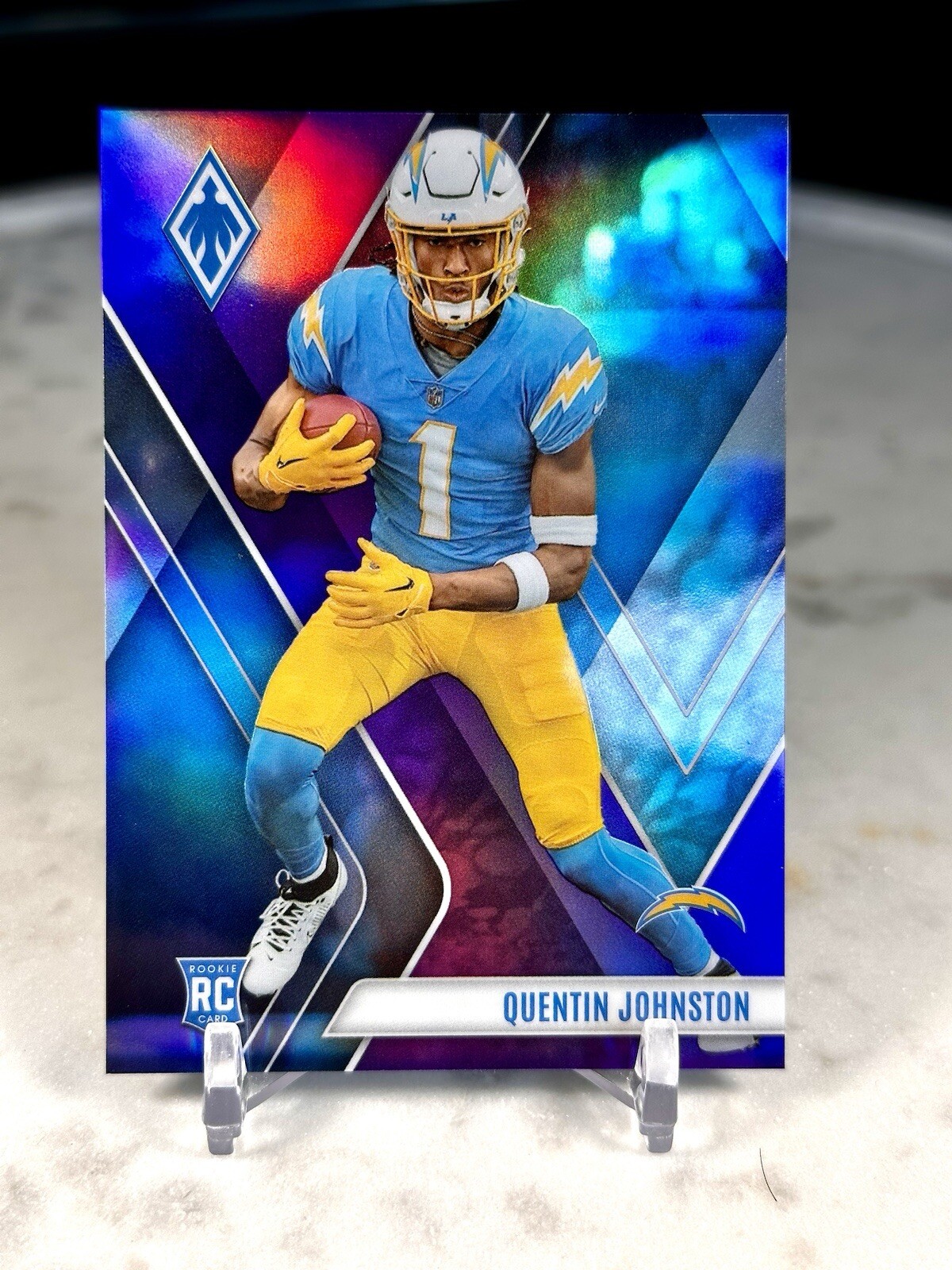 2023 Phoenix Quentin Johnston Purple RC /125 Los Angeles Chargers #107