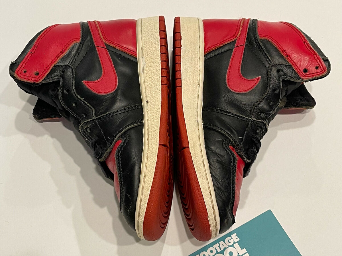 KIDS 1994 NIKE AIR JORDAN 1 RETRO I BG BRED OG BLACK RED KIDS 1994 NIKE AIR JORDAN 1 RETRO I BG BRED OG BLACK RED