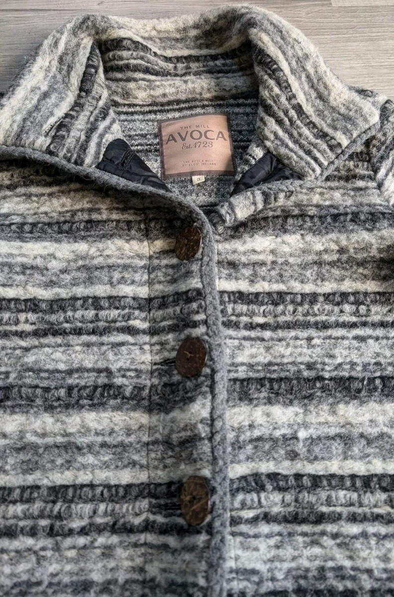 Avoca The Mill Ireland Wool Blend Coat Women's Size 3 Gray