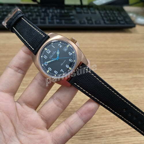 37.5mm Bronze Material Luminous Markers Automatic Wristwatch 5ATM - Picture 26 of 77