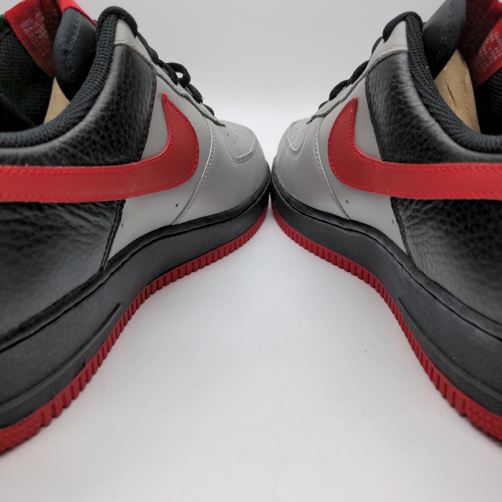 Size 11 - Nike Air Force 1 '07 Grey Red for sale online | eBay