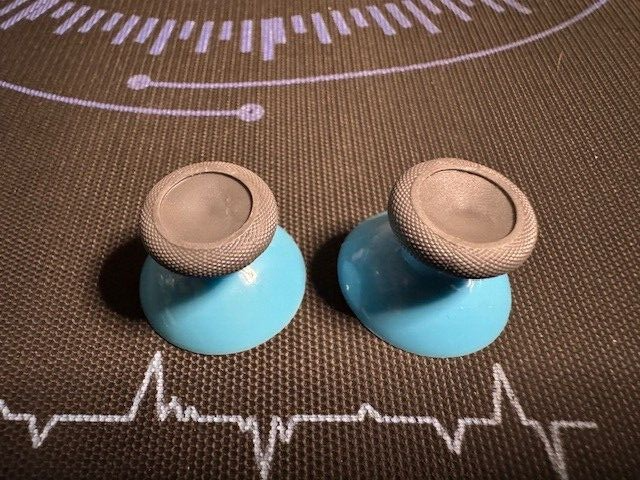 NEW Microsoft Xbox One S 1537 1697 1708 GREY ON BLUE Joysticks