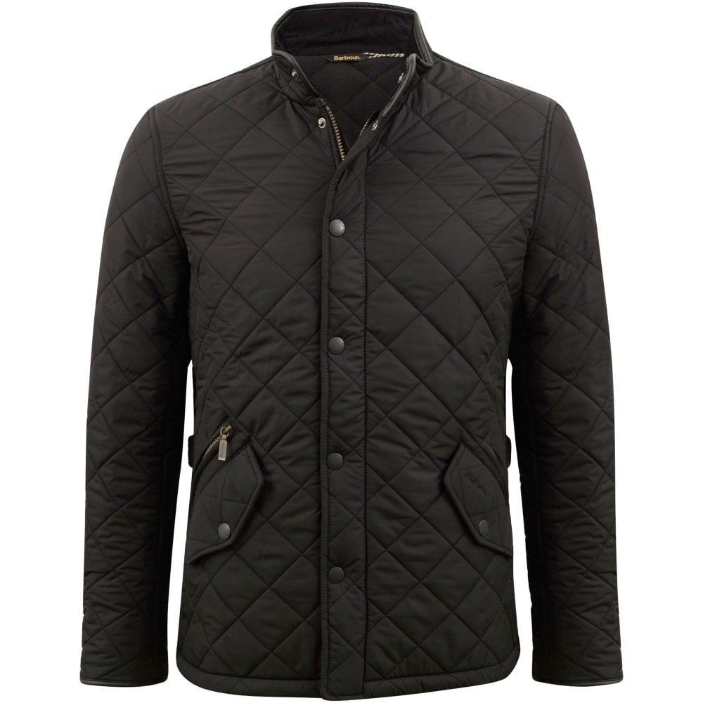 Barbour Quilted Jacket Mens International Powell Black Jacket eBay