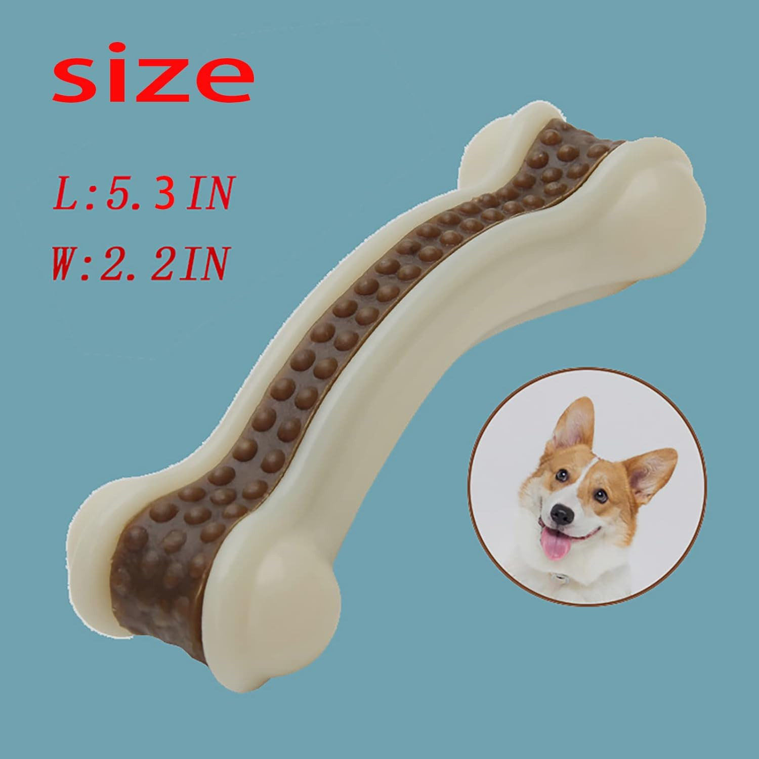 Indestructible Dog Chew Toys - 6 Pack Beef Flavor for Aggressive Chewers