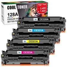 4PK for HP 128A CE320A Toner LaserJet Pro Color MFP CM1415fnw CP1525nw CP1525n