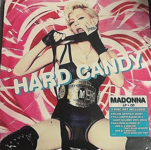 Madonna ‎– Hard Candy - 3 VINYL LP COLORED+CD USA 2008 - 1° Press -  SEALED NEW - Picture 2 of 4