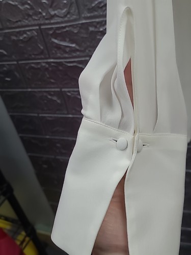 New Etro Pussy Bow Long Sleeve Silk Button Up Blouse White Sz 46 - Picture 4 of 9