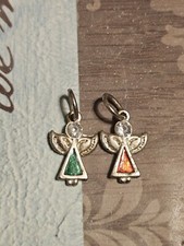 Silvertone Angel Charms Pendant