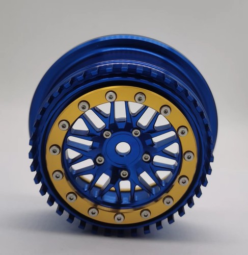 E-VIRATRUE 2.2/3.0''Alu Wheel For Losi Tenacity TT PRO&Lasernut 1/10 Blue 1pcs - Picture 18 of 35