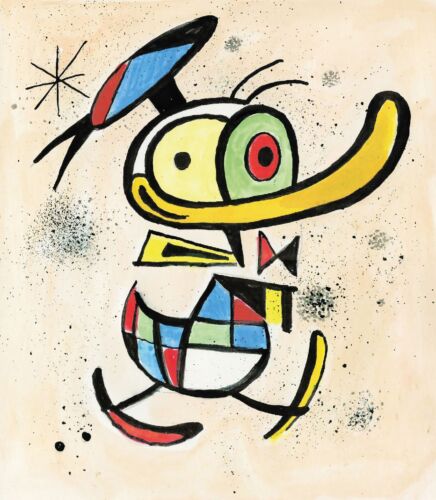 Donald Duck Inspired By Joan Miró  - Tony Fernandez - Exclusive Edition - Afbeelding 1 van 4