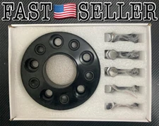 Bolt-On Euro Spacer Kit 30mm Wheel Spacer 5x120 72.56m CB w/M14 1.30 Black Bolts