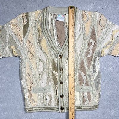 Vintage Coogi Australia 100% Mercerised 3D Cardigan Sweater