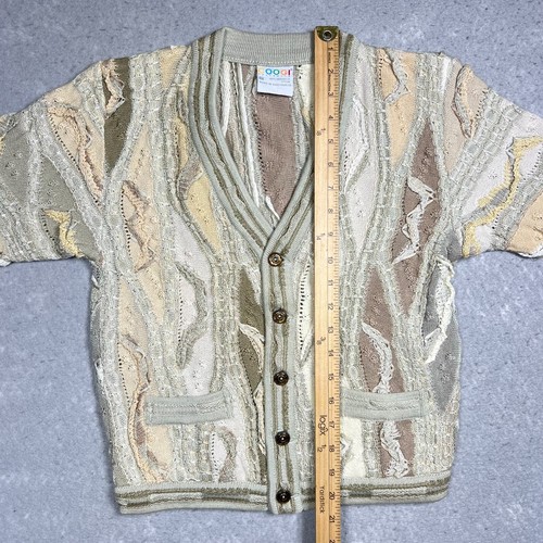 Vintage Coogi Australia 100% Mercerised 3D Cardigan Sweater Youth 6 Womens Small - Picture 6 of 9