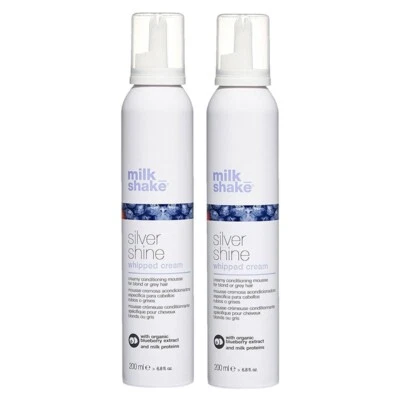 milk_shake Silver Shine Whipped Cream 200ml 2 PEZZI mousse antigiallo