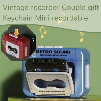 Mini Rekorder Keychain Spieluhr Anhänger Vintage Blockflöten Schlüsselanhänge