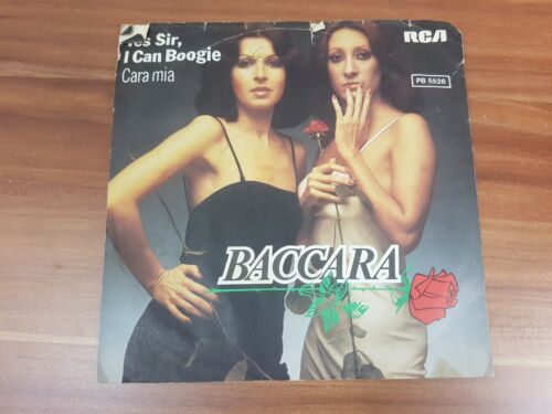 Single 7" Vinyl Baccara - Yes Sir, i can Boogie, Cara mia - 第 1/1 張圖片