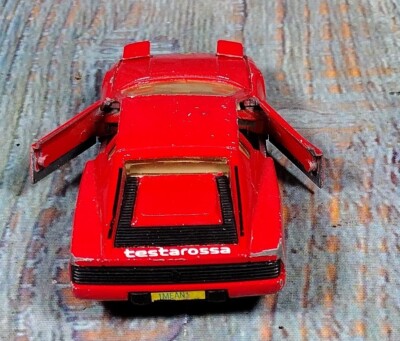 MC Toy Ferrari Testarossa 1/39 Scale Diecast Red Pull Back & Go