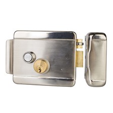 Electric Strike Lock Wood Steel Door Home Office Access Key Button Open Control