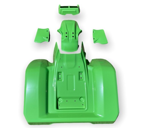 NEW HONDA ATC 350X 85-86 GREEN PLASTIC HEADLIGHT, SIDE,FRONT & REAR COMPLETE SET - Foto 2 di 3