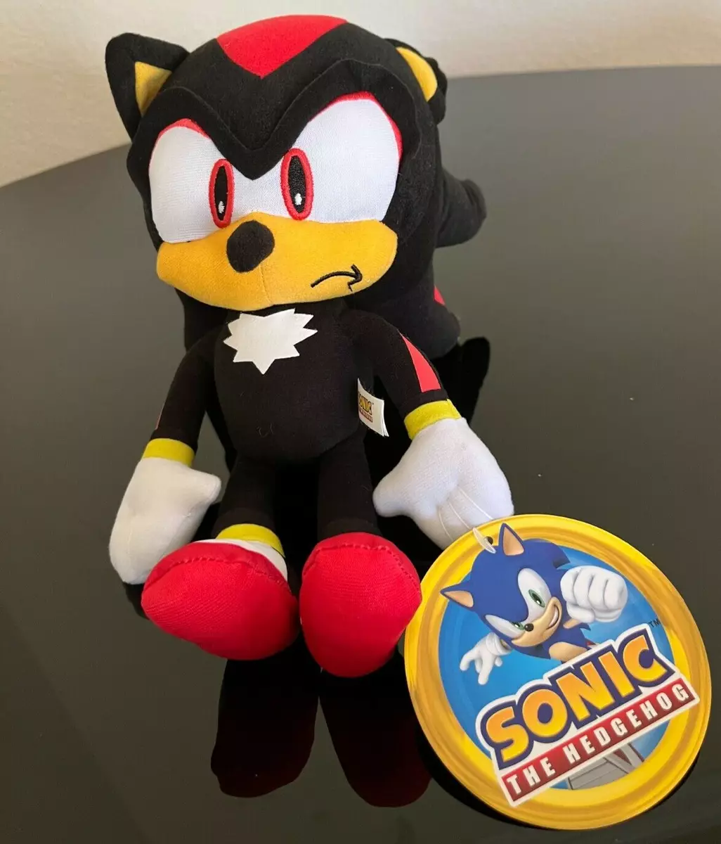 SHADOW Sonic 12 Plush The Hedgehog Stuffed Doll New Tag Authentic