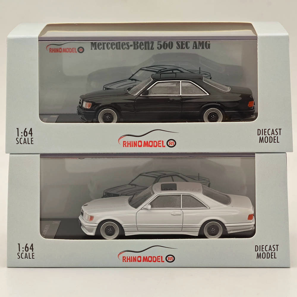 RHINO MODEL メルセデスベンツ BENZ560AMG ミニカー1/64 RHINO MODEL 1:64 RM Mercedes-Benz 560 SEC AMG Diecast Toy Car