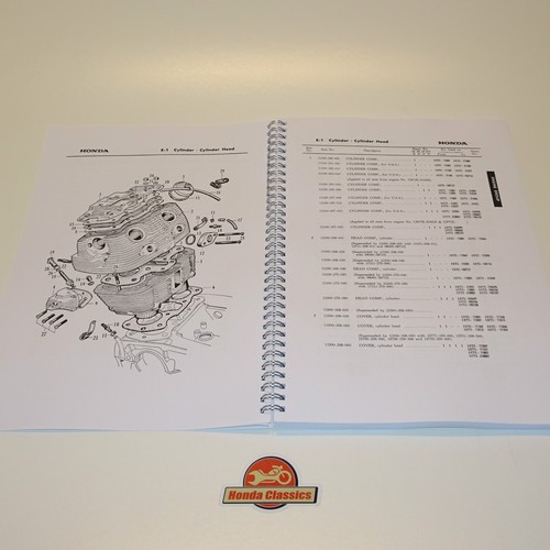 Honda CB72 CB77 Factory Taller Manual de Y Lista Piezas Libro Set HWM103 - Imagen 5 de 12