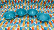 New Fiestaware 4 turquoise blue 9 oz Fruit Salsa Bowls FIESTA FREE SHIPPING