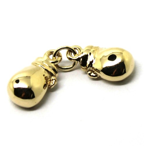 Solid 9ct Yellow or Rose or White Gold Small 2 x Boxing Gloves Pendant 1 PAIR - Picture 4 of 39